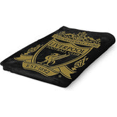 Liverpool deken YNWA zwart/goud 100 x 150 cm